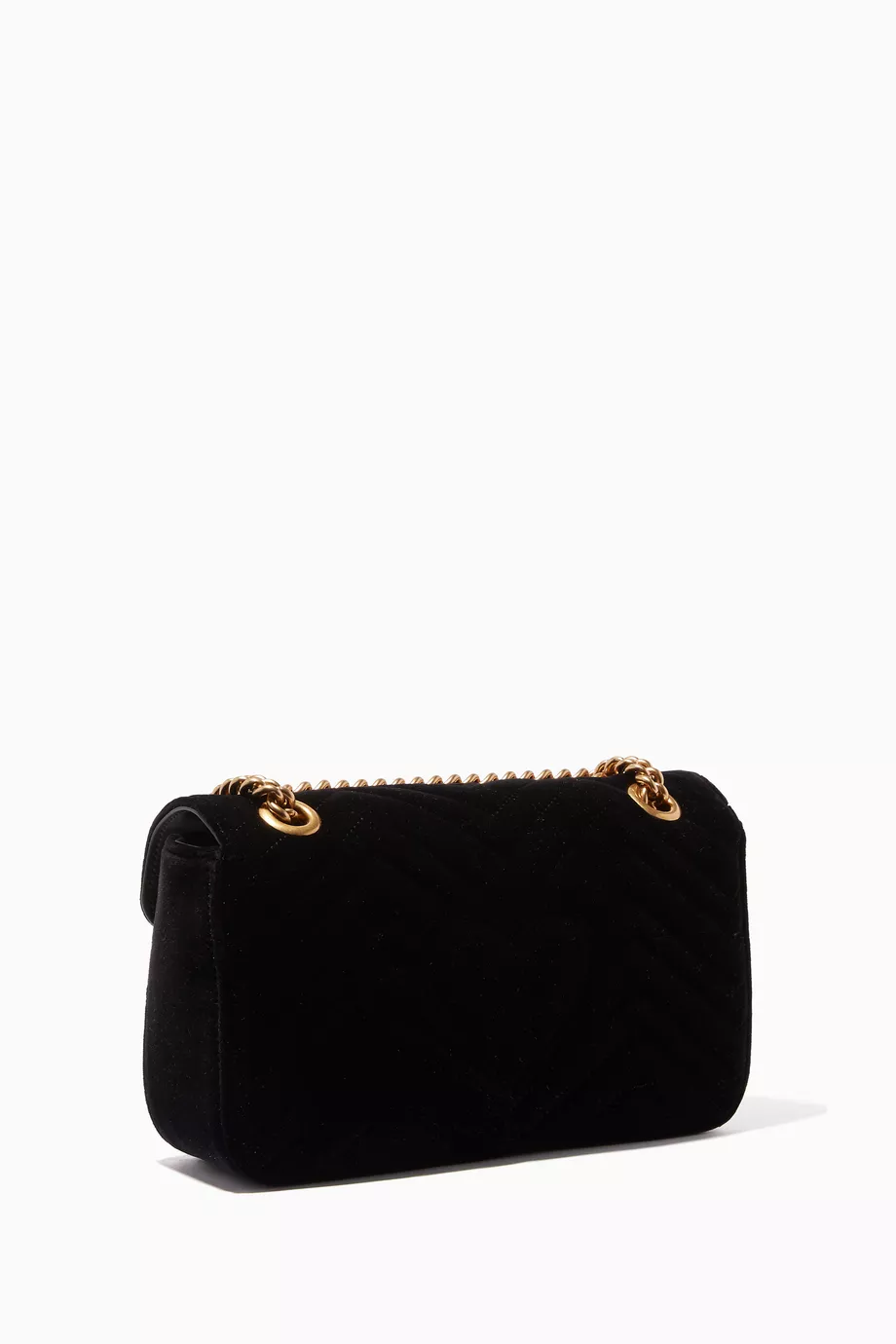 Buy Gucci Black Black Small GG Marmont Velvet Shoulder Bag For Women Online Ounass UAE
