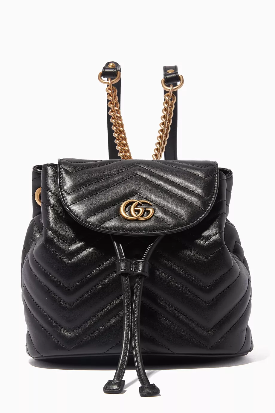Buy Gucci Black Black Mini GG Marmont 2.0 Leather Backpack For Women Online Ounass UAE