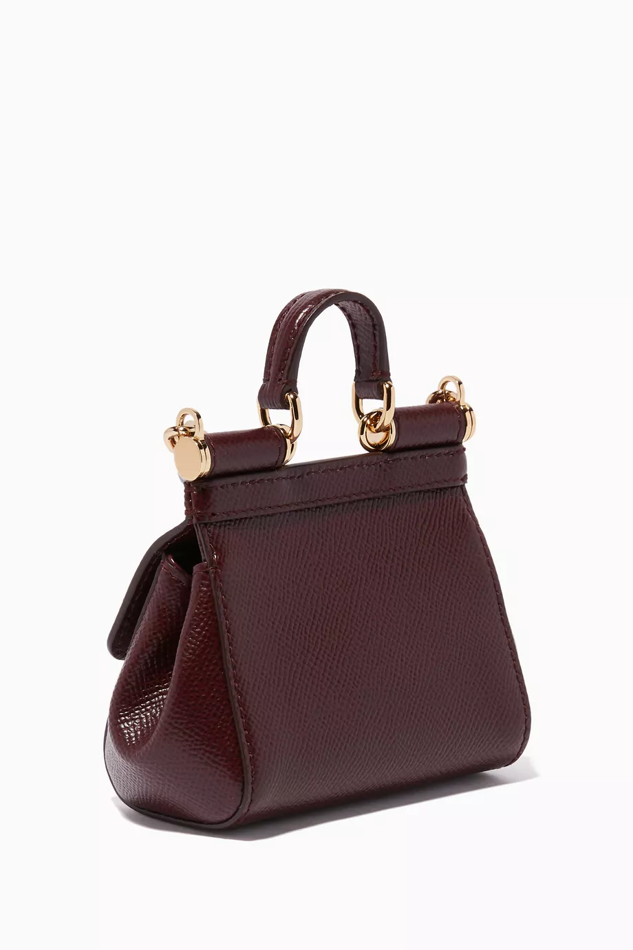 Buy Dolce Gabbana Red Burgundy Micro Miss Sicily Cross Body Bag For Women Online Ounass UAE