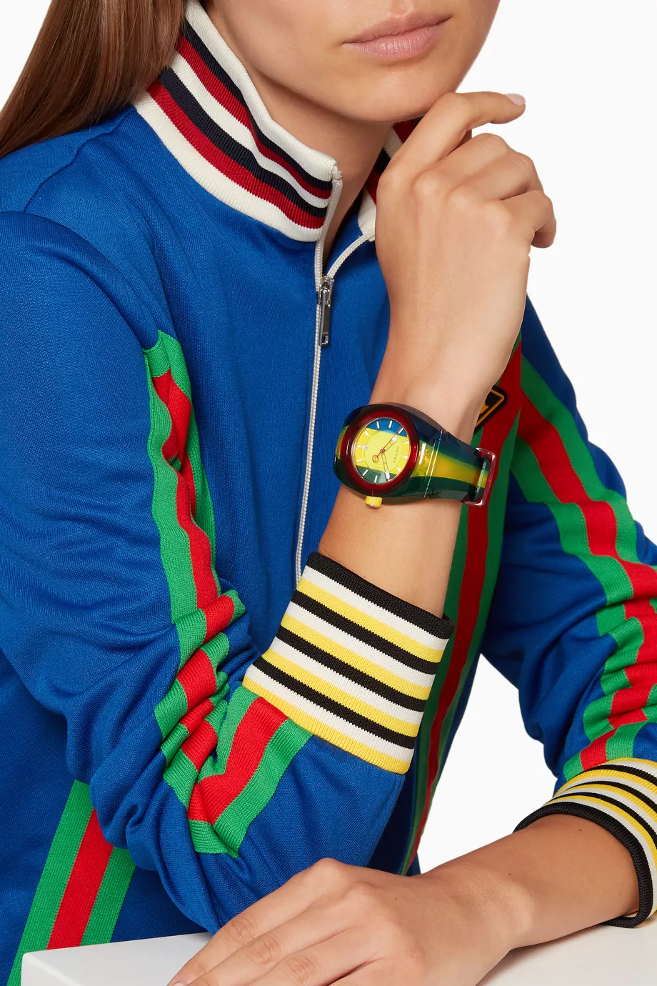 Buy Gucci Multicolour Blue Green Yellow Gucci Sync Watch For UNISEX Online Ounass UAE