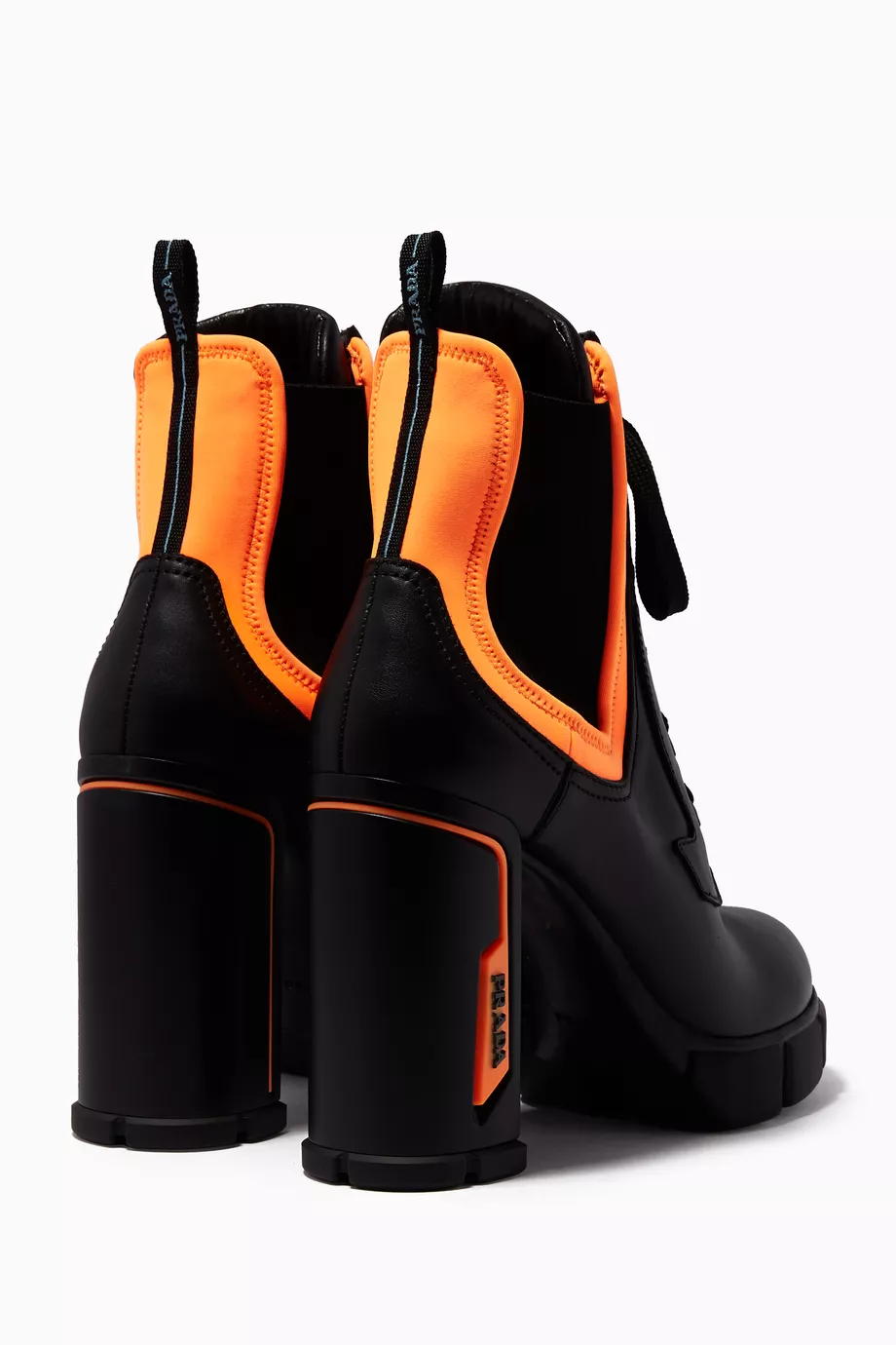 Prada orange boots shop