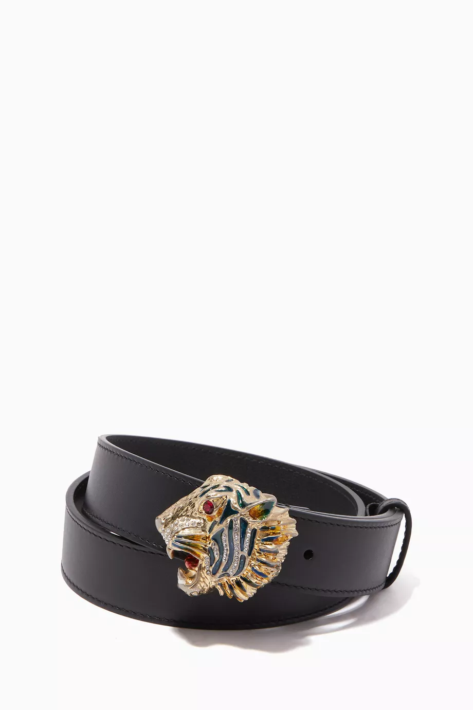 Gucci tiger print belt hot sale