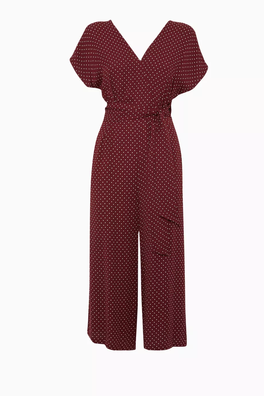 Buy WHISTLES Burgundy Burgundy Margot Spot Jumpsuit For Women Online Ounass UAE
