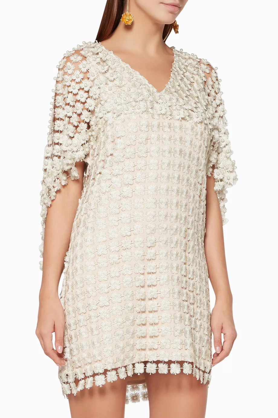 Buy Elliatt Pink Champagne Embellished Monroe Mini Dress For Women Online Ounass UAE