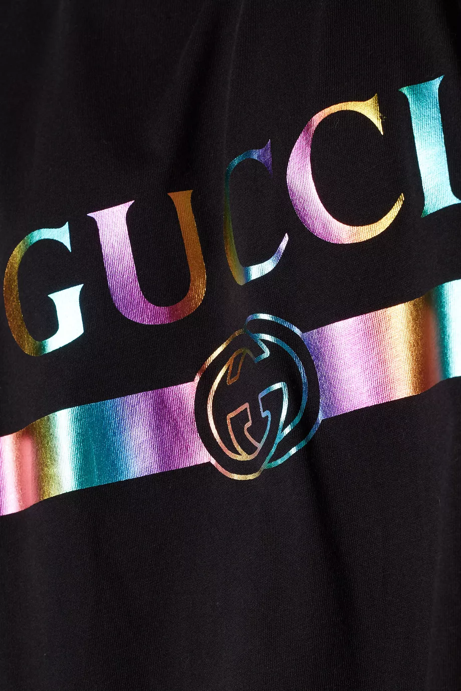 Gucci rainbow logo t shirt store