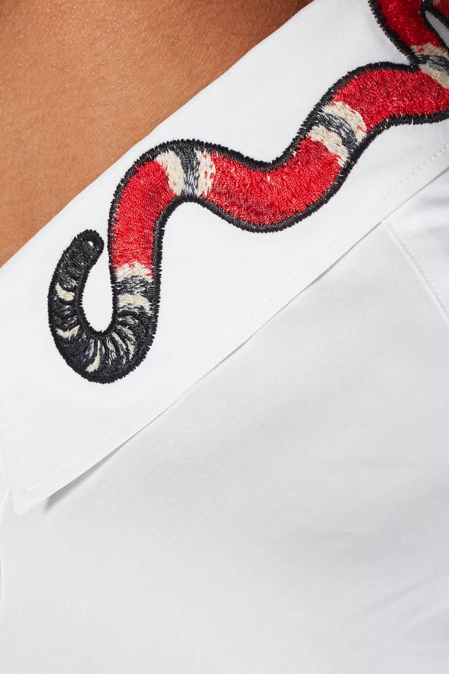Gucci snake shirt white hot sale