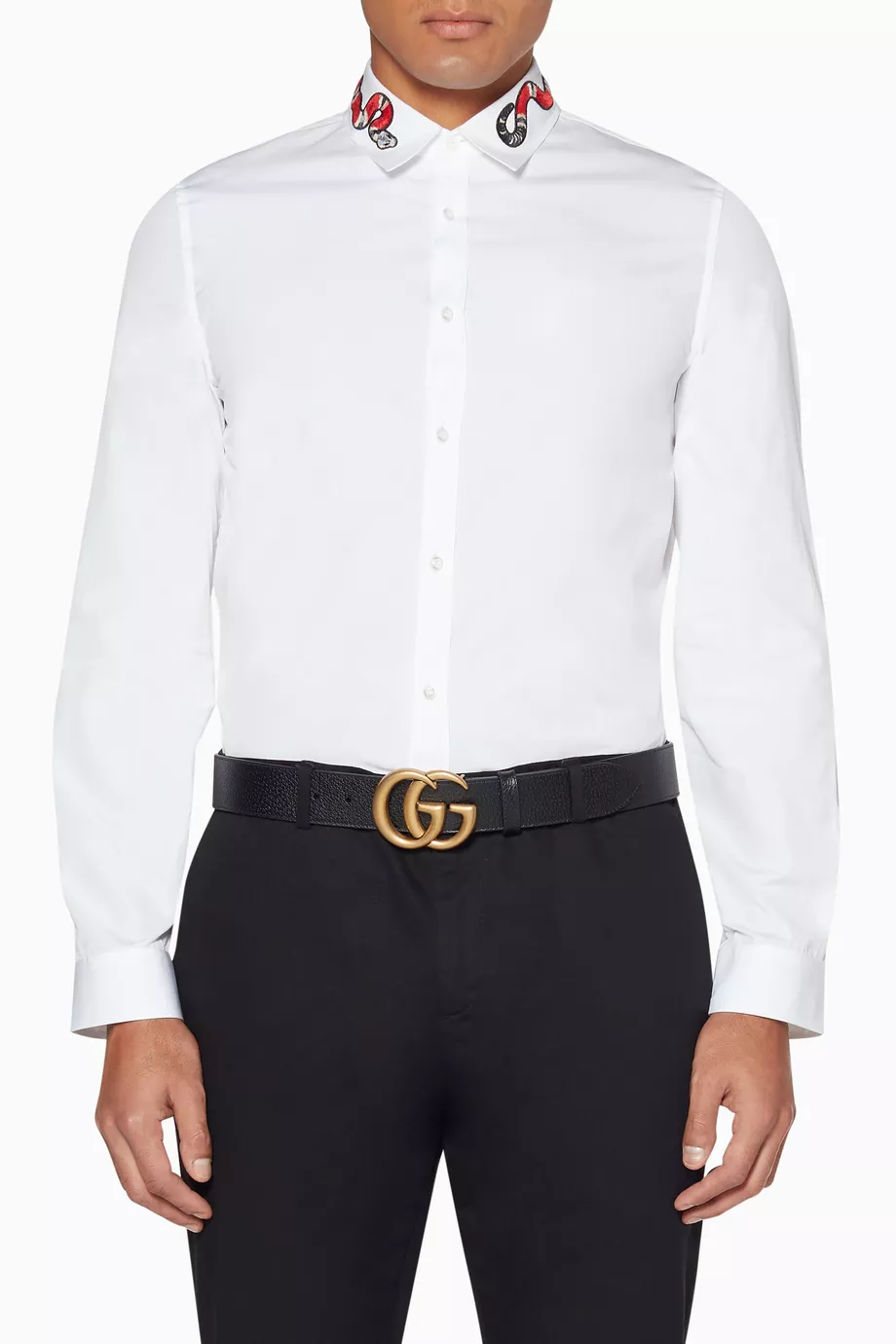 White gucci snake shirt on sale