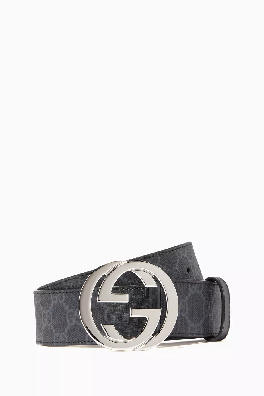 Buy Gucci Black Black Grey GG Supreme Belt For Men Online Ounass UAE