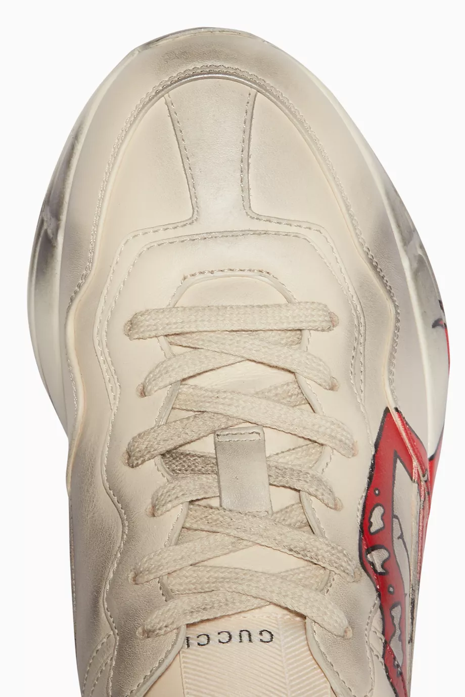 Buy Gucci White Rhyton Lip Print Sneakers For Women Online Ounass UAE