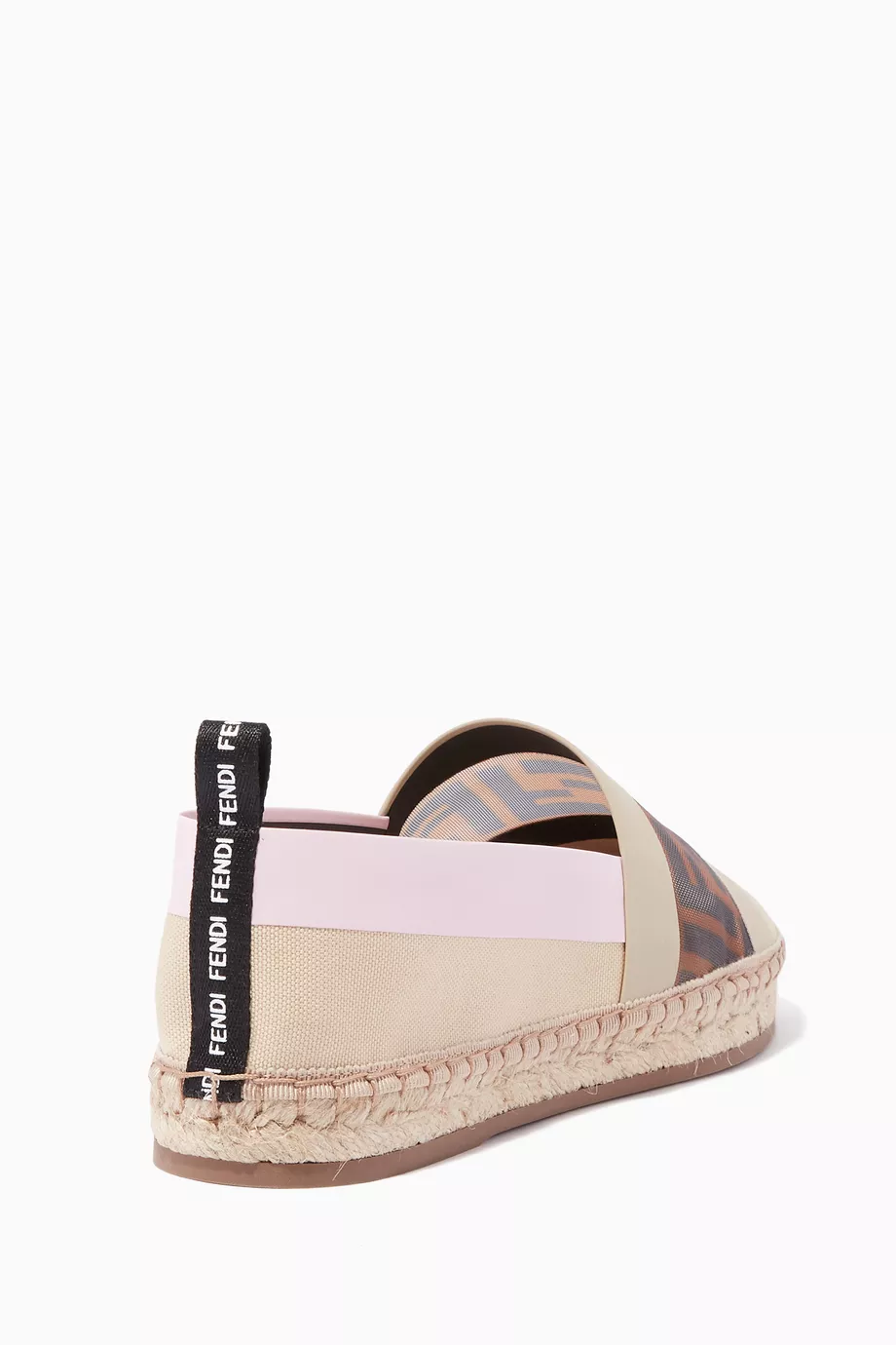 Buy Fendi White Canvas Tech Mesh Espadrilles For Women Online Ounass UAE