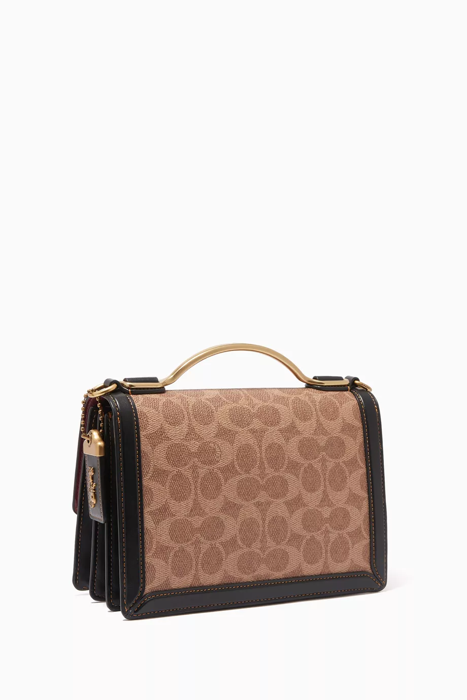 Coach riley top handle 22 in signature canvas top
