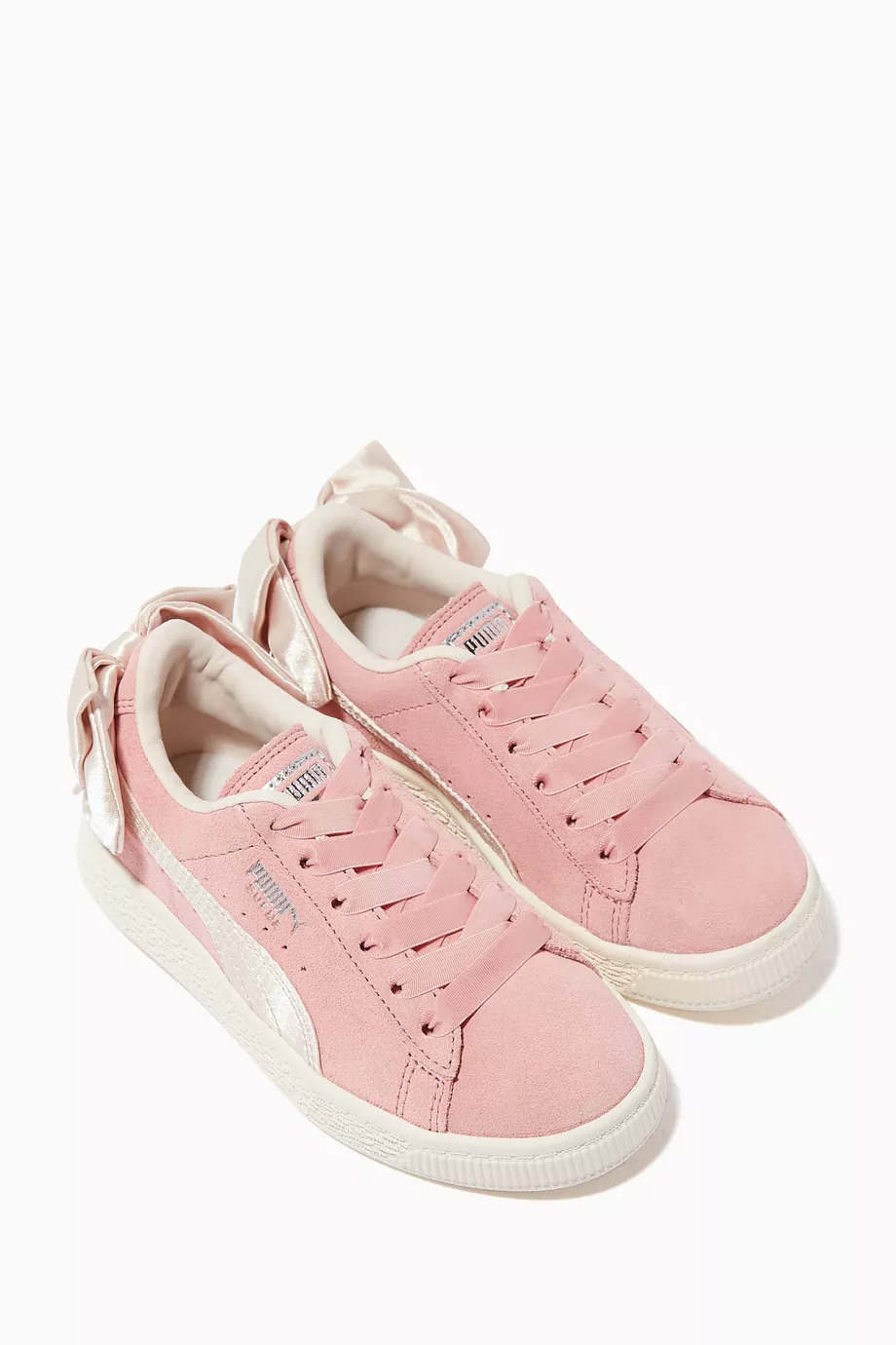 Buy Puma Pink Suede Bow Detail Sneakers For Girls Online Ounass UAE