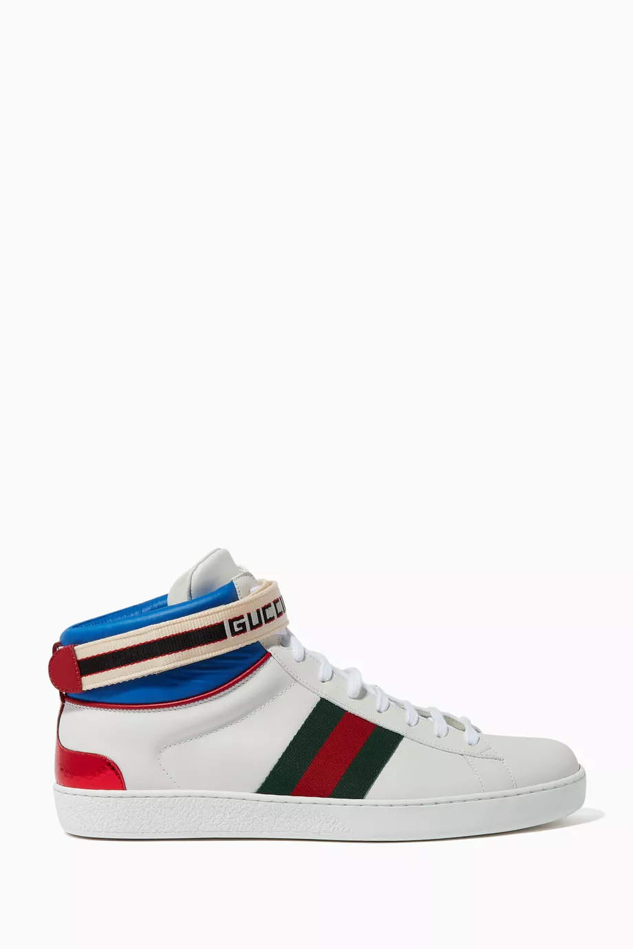 Gucci white high tops cheap
