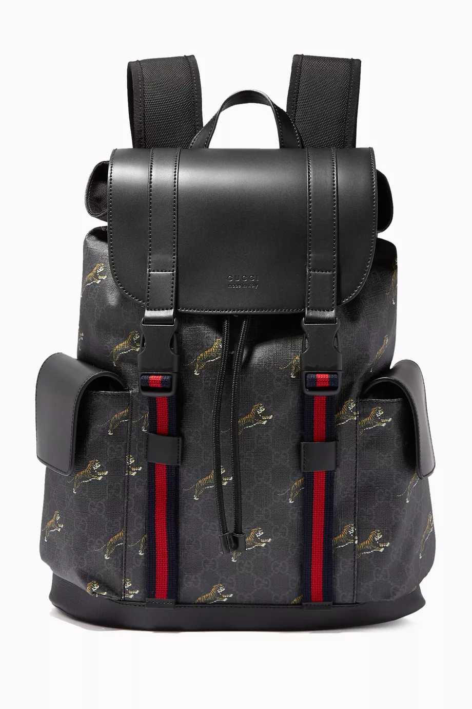 Buy Gucci Black GG Supreme Tigers Print Backpack For Men Online Ounass UAE