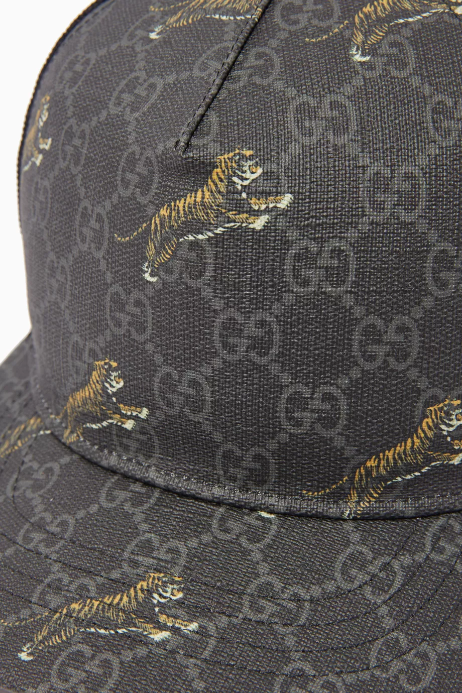 Buy Gucci Black GG Tiger Print Baseball Cap For Men Online Ounass UAE