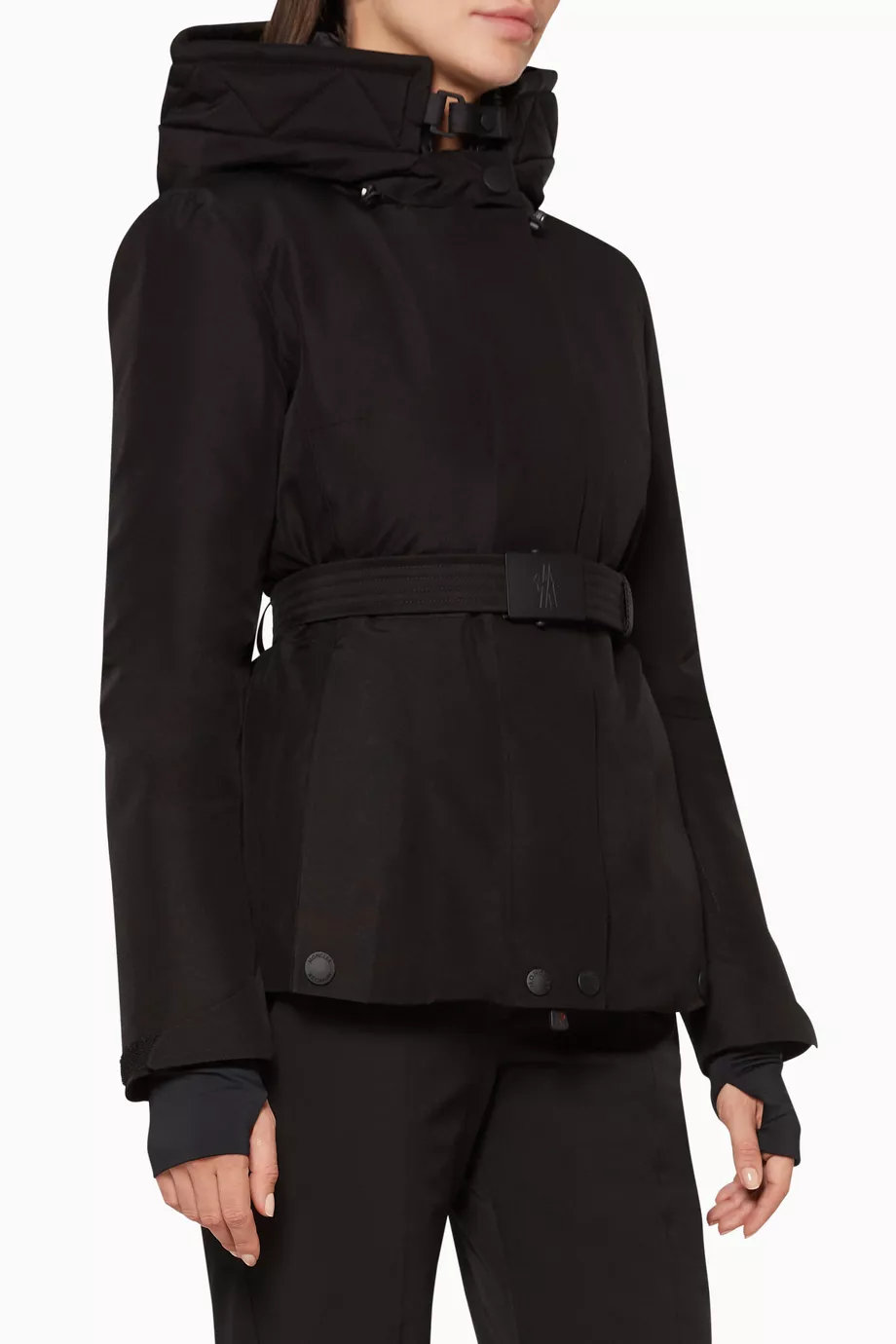 Buy Moncler Black Laplance Giubbotto Belted Puffer Jacket For Women Online Ounass UAE