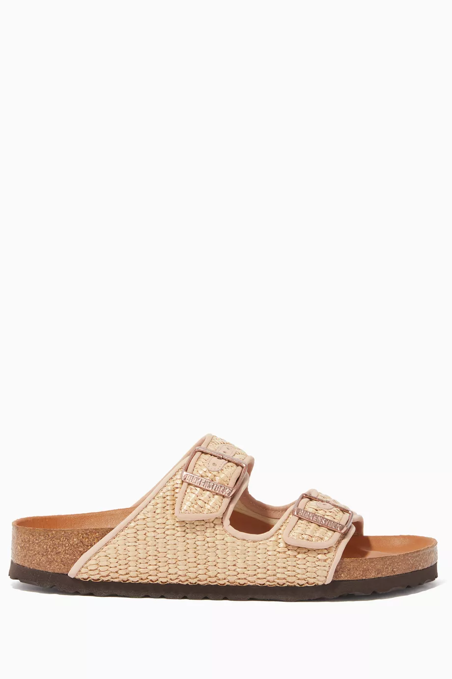 Buy Birkenstock Neutral Arizona Il Dolce Far Niente Raffia Sandals For Women Online Ounass UAE