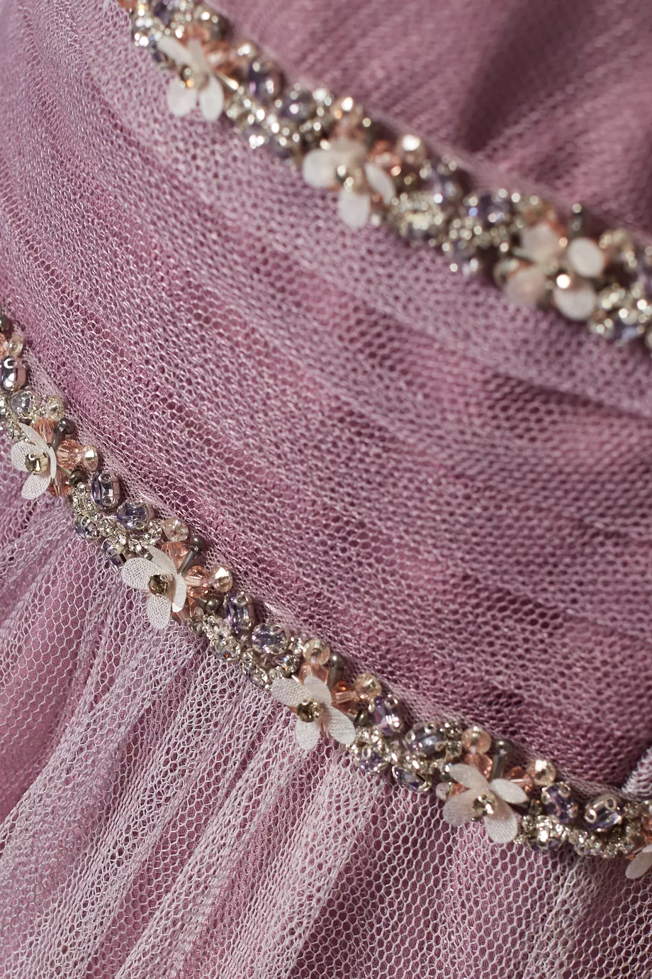 Buy Marchesa Notte Purple Ombre Tulle Tiered Gown For Women Online Ounass UAE
