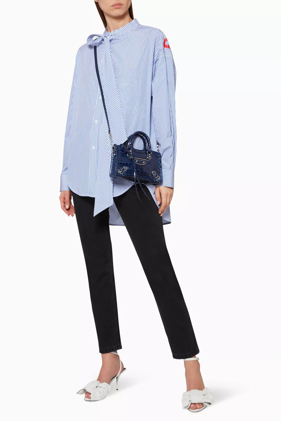 Balenciaga nano metallic edge online