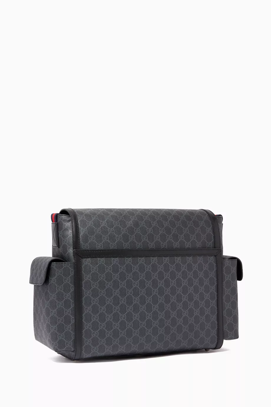 Gucci supreme diaper bag black outlet