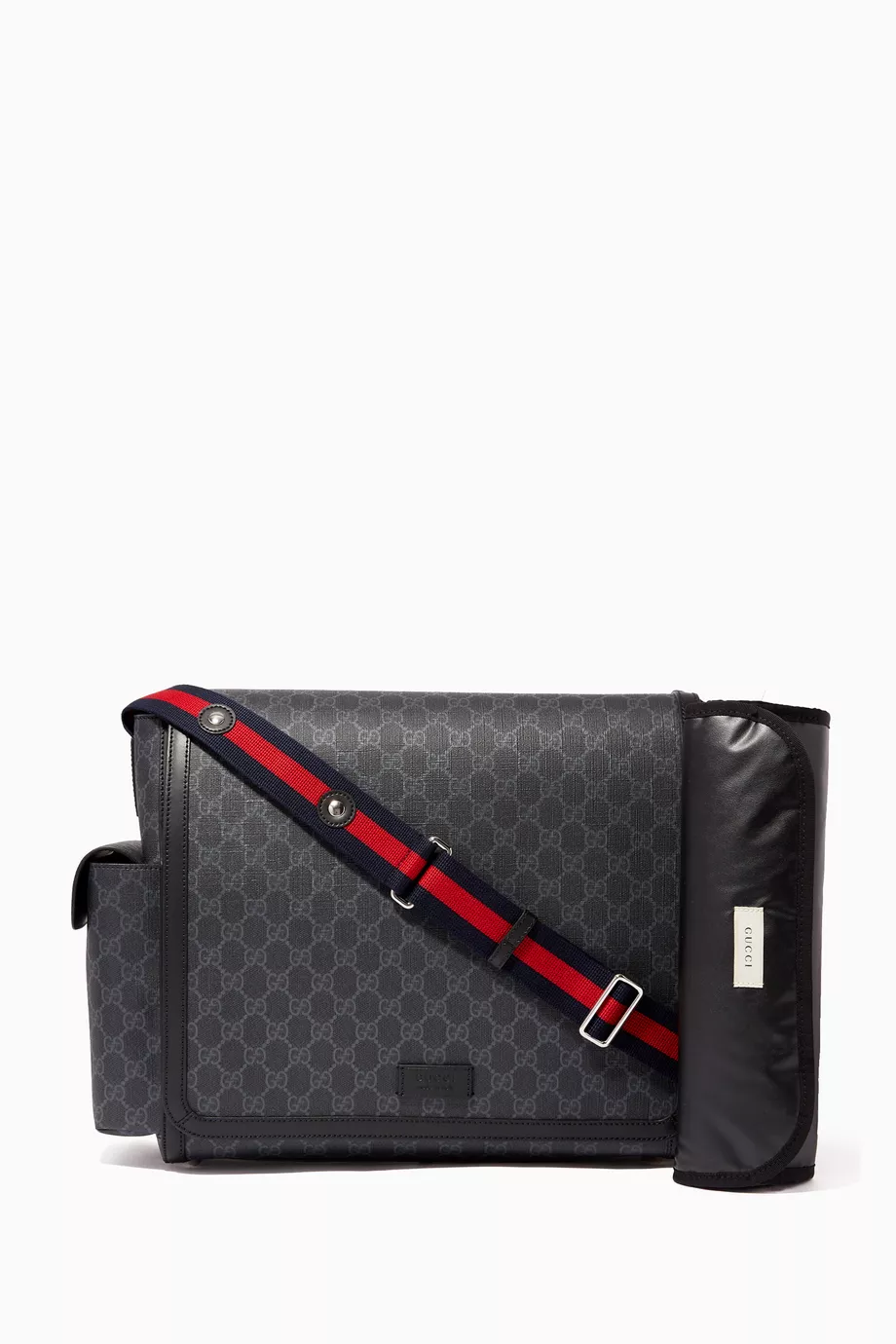Buy Gucci Black GG Supreme Diaper Changing Bag For UNISEX Online Ounass UAE