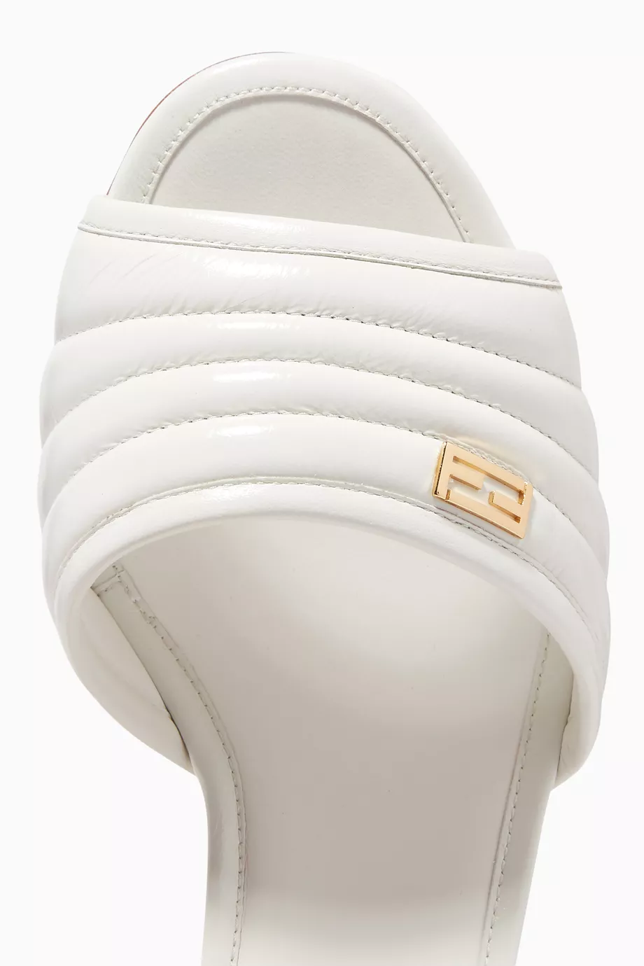 Fendi white sandals store