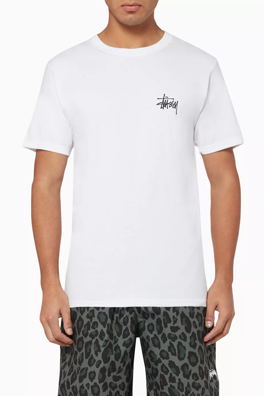 Buy Stussy White Basic Stussy Cotton T Shirt For Men Online Ounass UAE