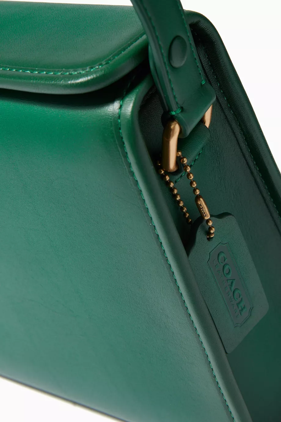 Buy Coach Green Turnlock Shoulder Bag in Leather For Women Online Ounass UAE