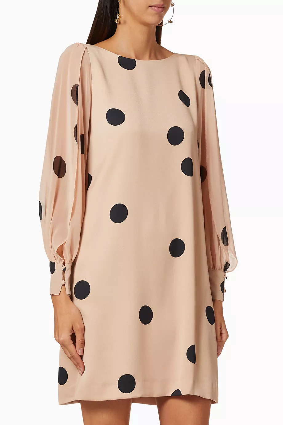 Buy Marella Pink Genzana Polka Dot Dress For Women Online Ounass UAE