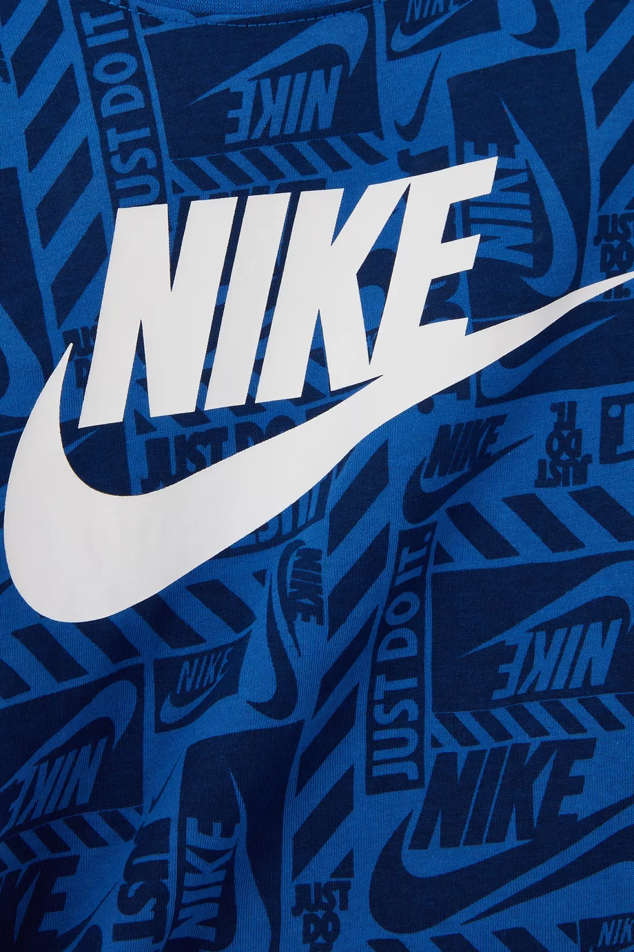 Buy Nike Blue Just Do It Printed Cotton T Shirt For Kids Online Ounass UAE