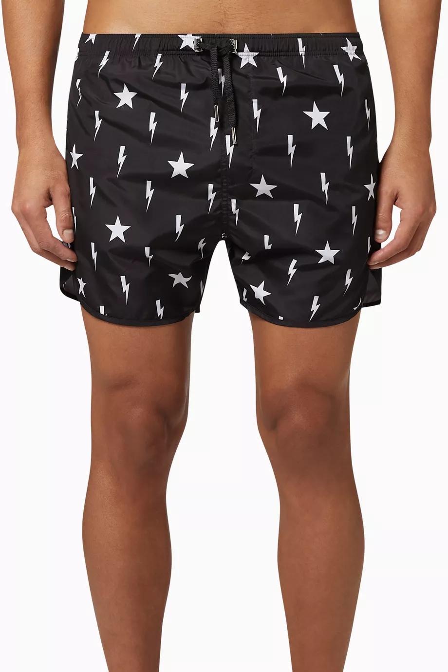 Neil barrett lightning bolt swim shorts hotsell