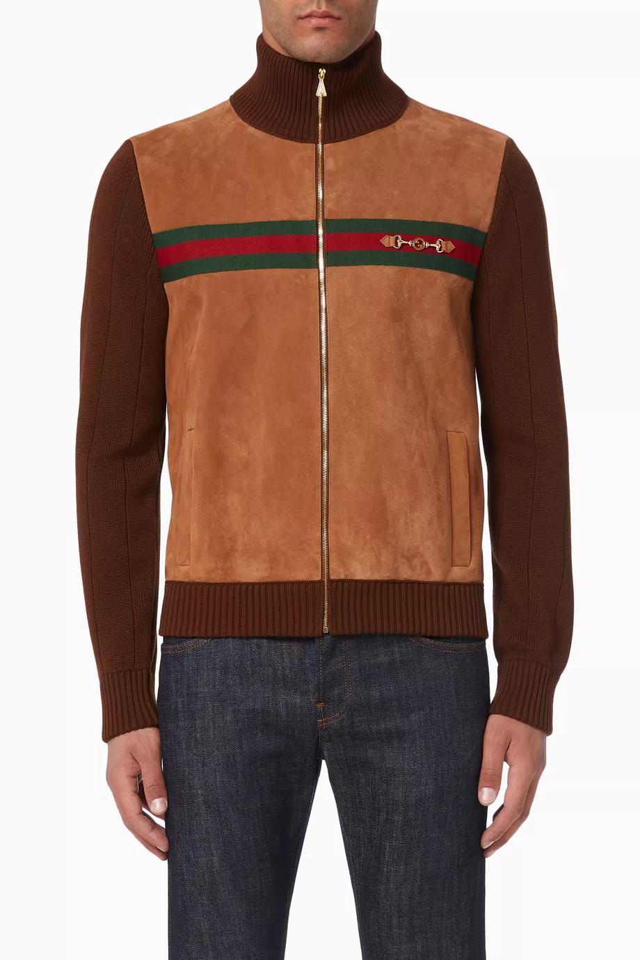 Gucci suede bomber jacket on sale