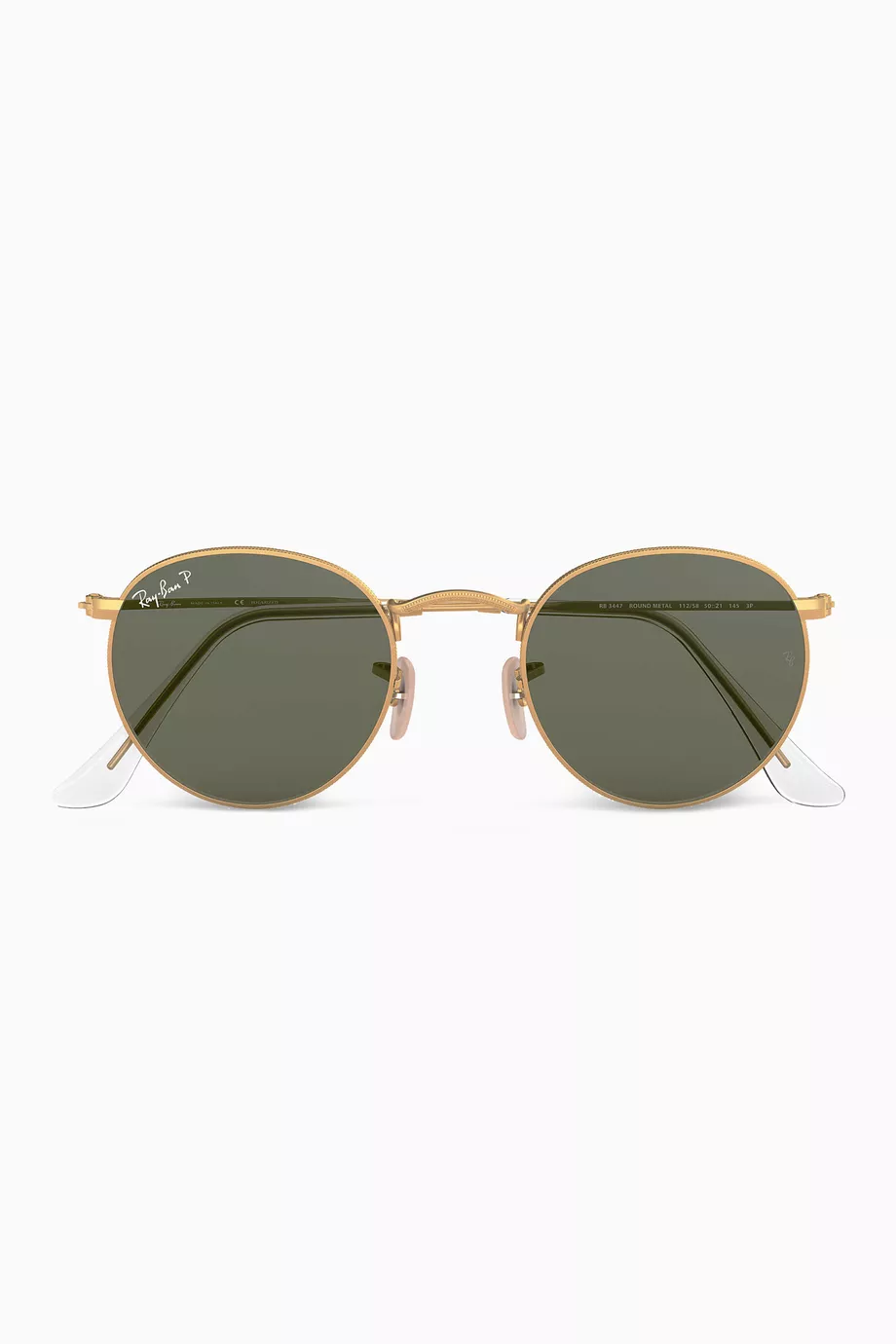 Buy Ray Ban Gold Round Metal Sunglasses For Men Online Ounass UAE