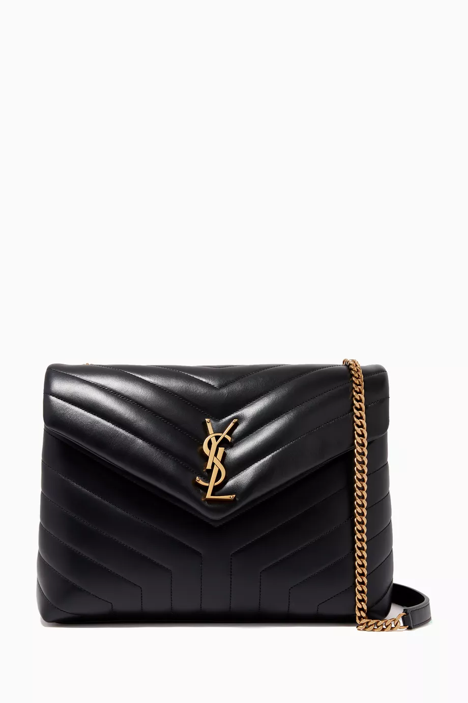 Buy SAINT LAURENT Black Loulou Medium Bag in Quilted Leather For Women Online Ounass UAE