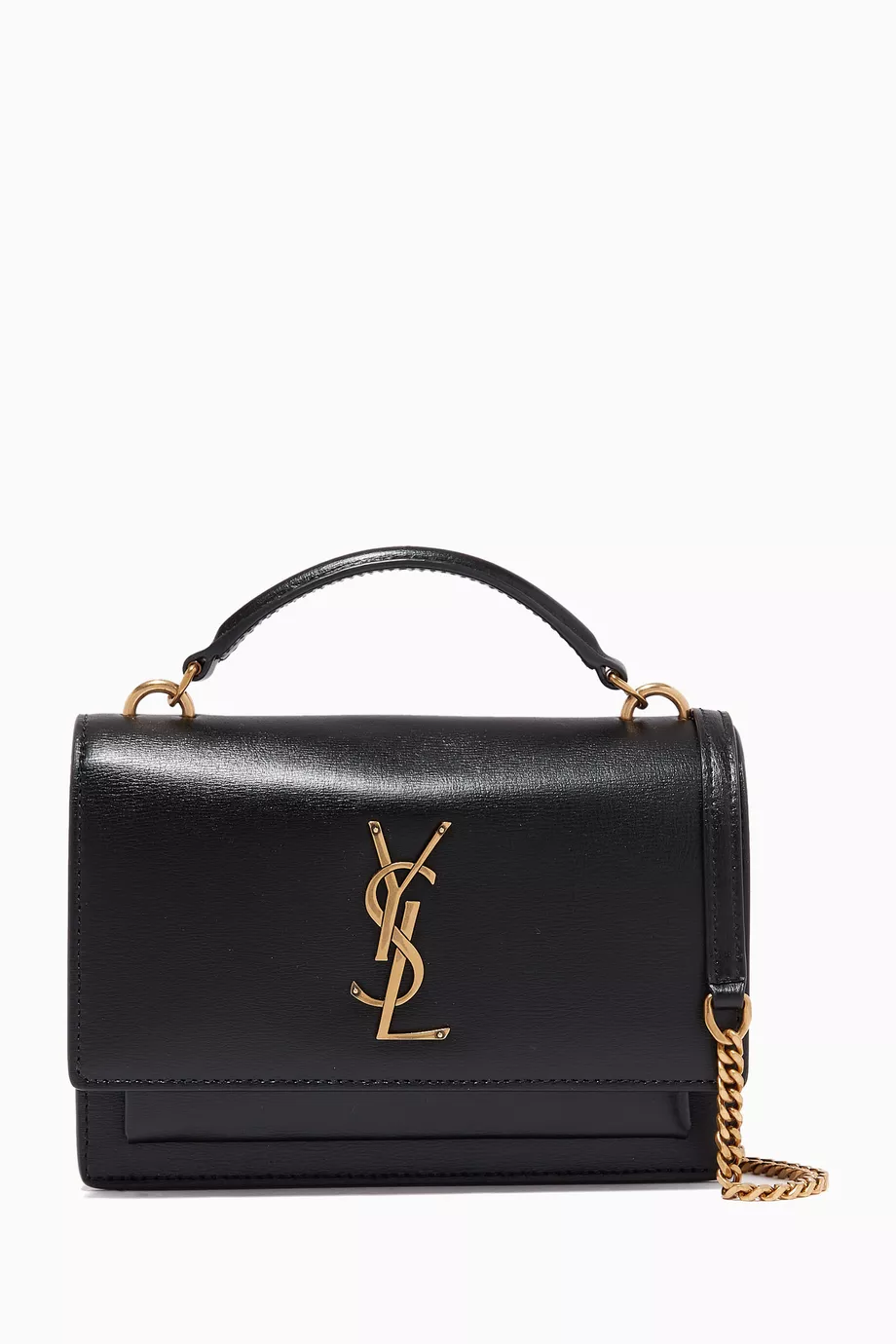 Buy SAINT LAURENT Black Sunset Chain Wallet in Smooth Leather For Women Online Ounass UAE