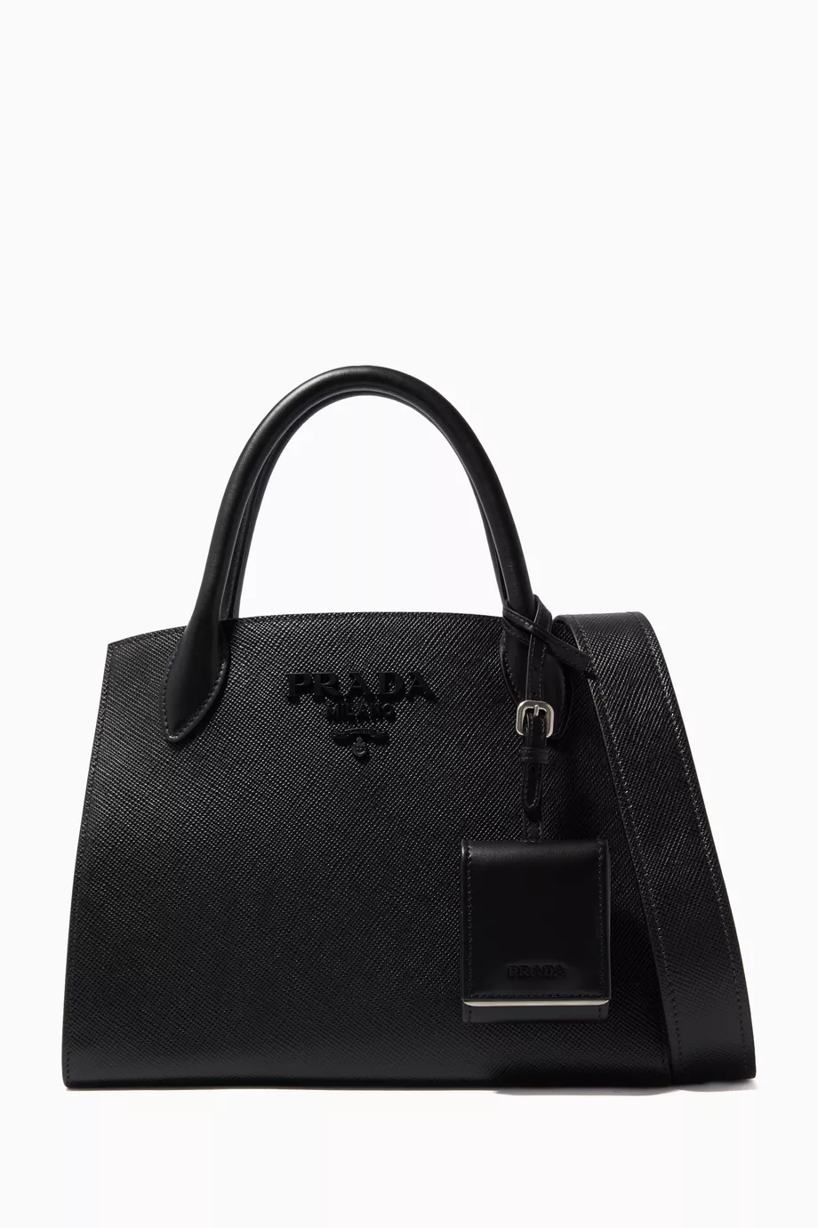 Buy Prada Black Small Prada Monochrome Bag in Saffiano Leather For Women Online Ounass UAE