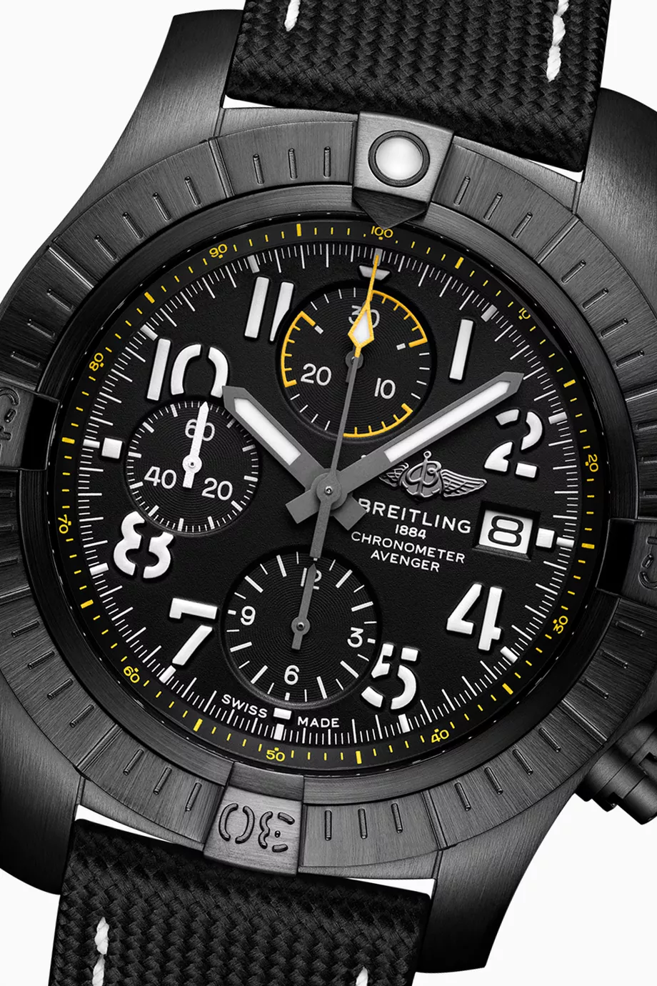 Buy Breitling Black Avenger Chronograph 45 Night Mission For Men Online Ounass UAE