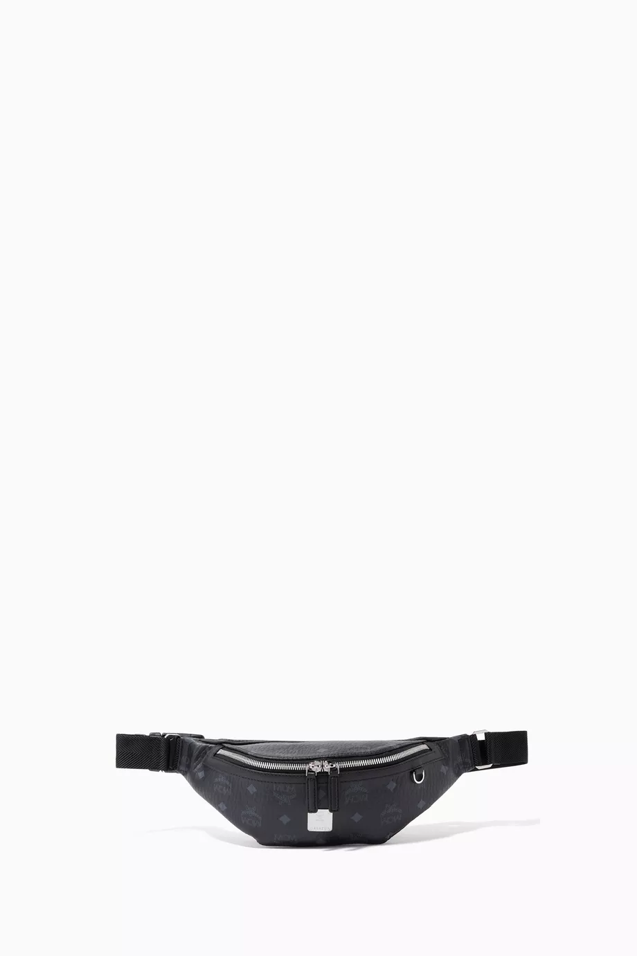 Buy MCM Black Medium Fursten Belt Bag in Visetos For UNISEX Online Ounass UAE