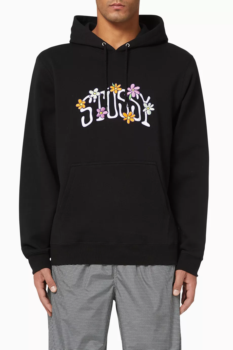 Stussy flower hoodie sale
