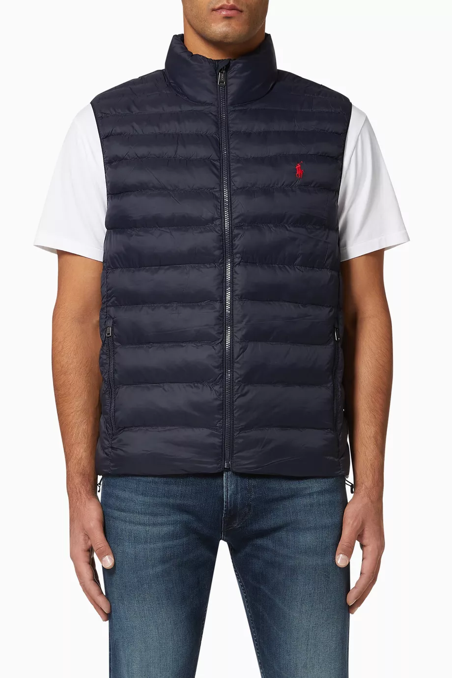 Buy Polo Ralph Lauren Blue The Packable Recycled Nylon Vest For Men Online Ounass UAE