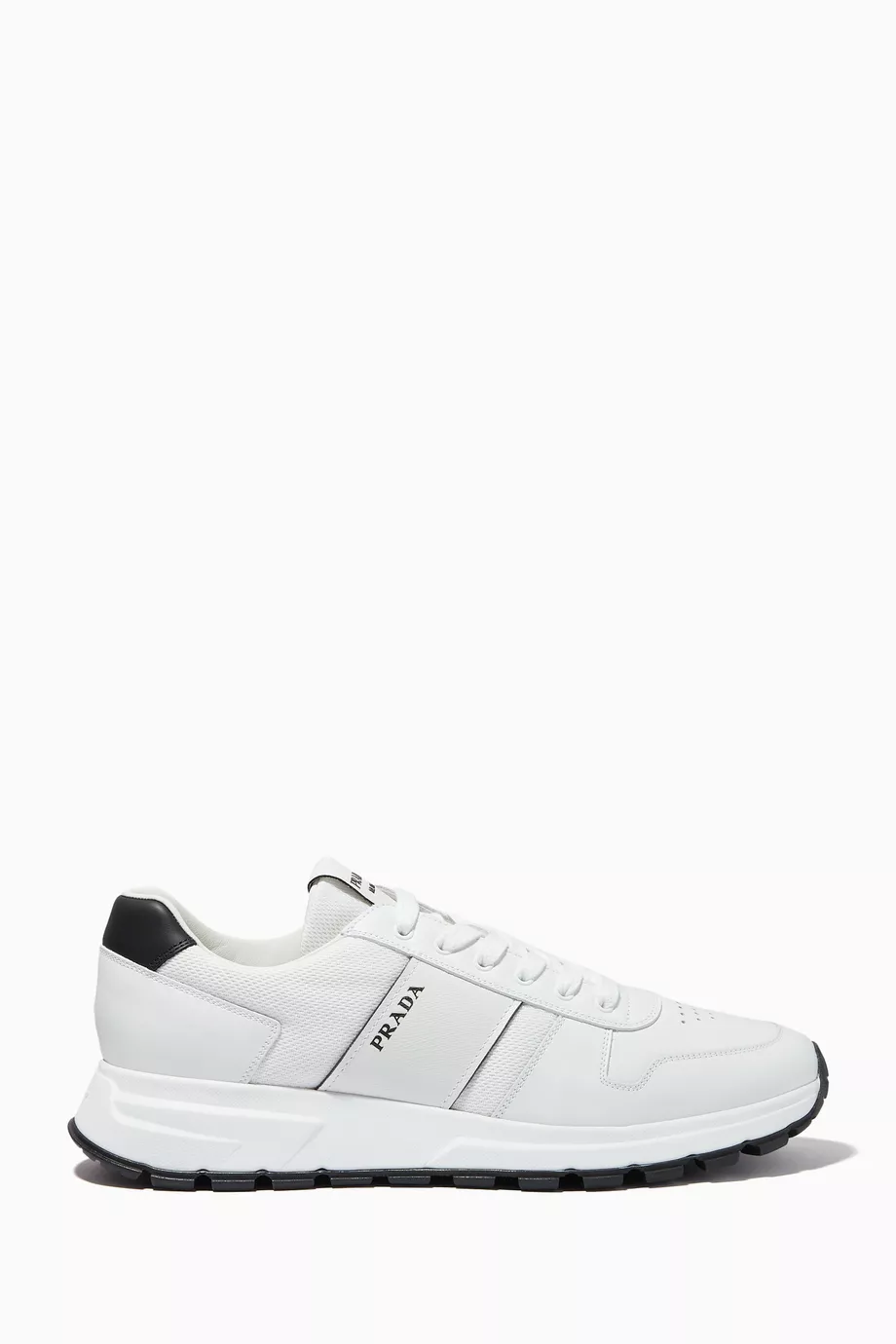 White prada sneakers on sale