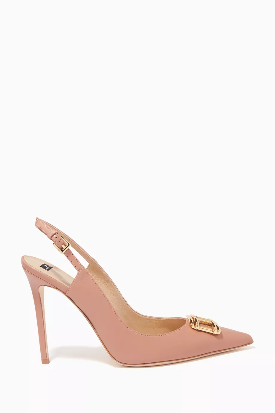 シューズ・サンダルその他 ELISABETTA FRANCHI Woman Pumps Yellow Cream SA12B 193 Elisabetta Franchi 65mm Logo-plaque Sandals In Yellow | ModeSens