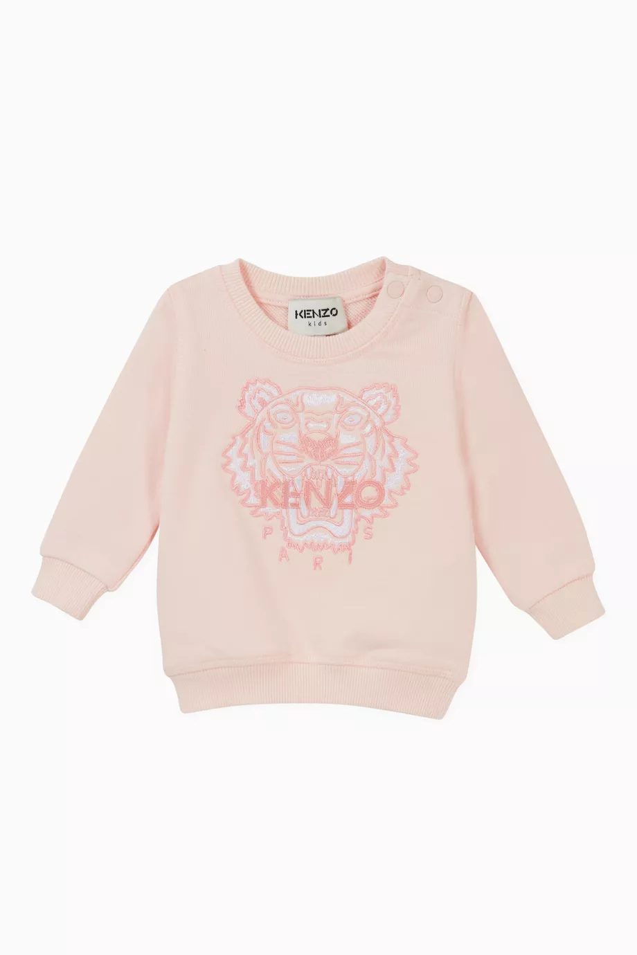 Buy KENZO KIDS Pink Kenzo Tiger Sweatshirt in Brushed Cotton For Baby Girls Online Ounass UAE