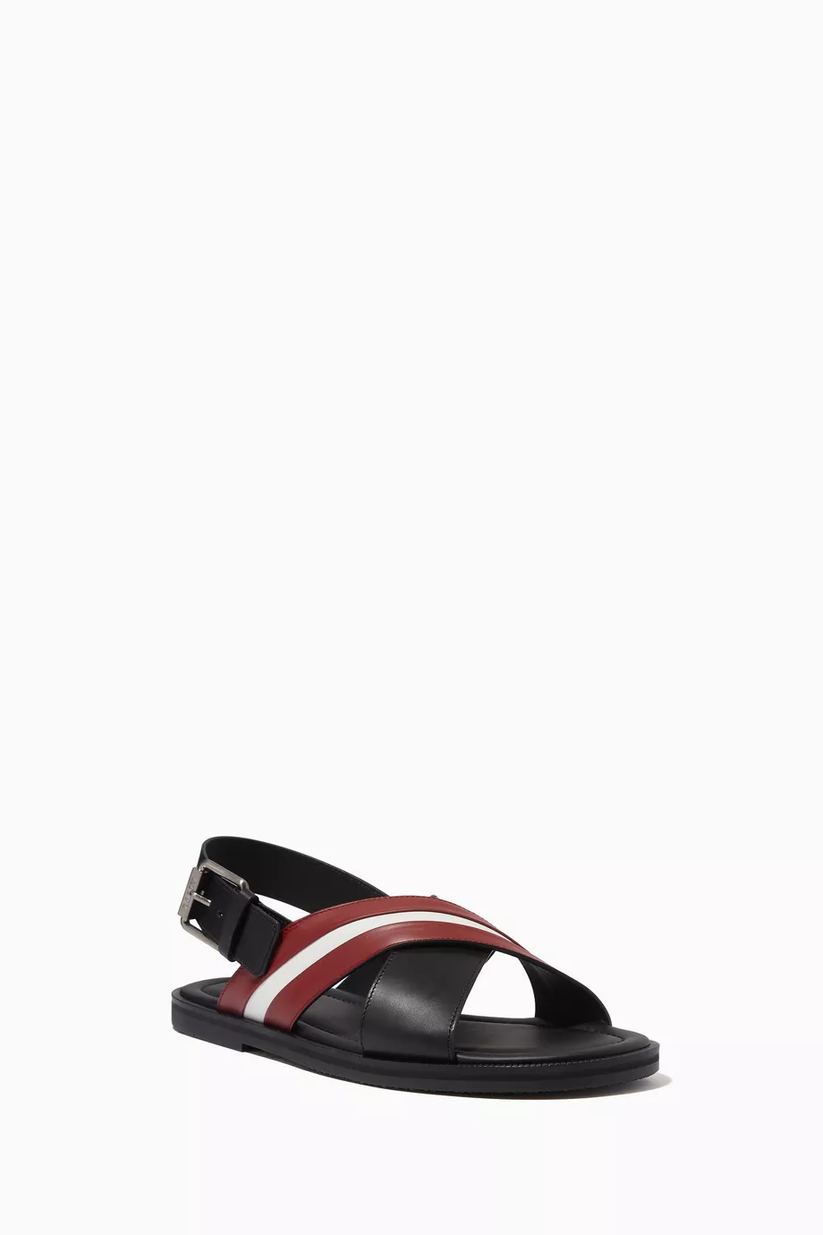 Buy Bally Black Jamilo Sandals in Leather For Men Online Ounass UAE