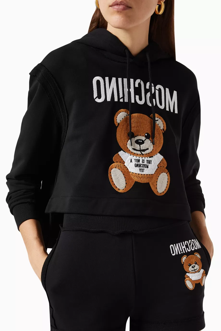 Moschino hoodie womens hot sale