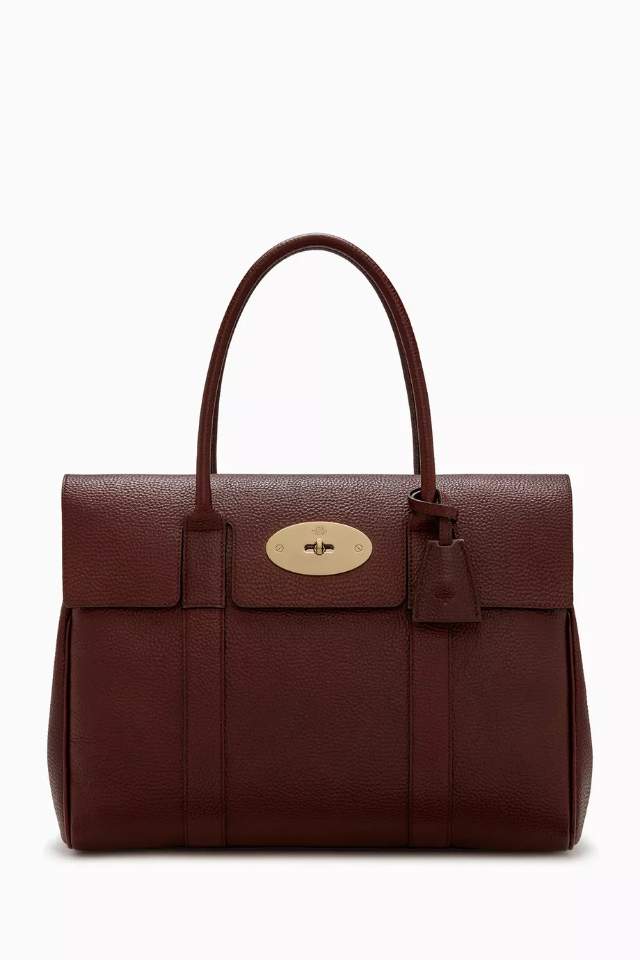 Buy Mulberry Burgundy Bayswater Shoulder Bag in Natural Grain Leather For Women Online Ounass UAE