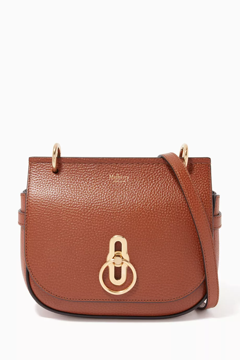 Buy Mulberry Brown Small Amberley Satchel Bag in Small Classic Grain Leather For Women Online Ounass UAE