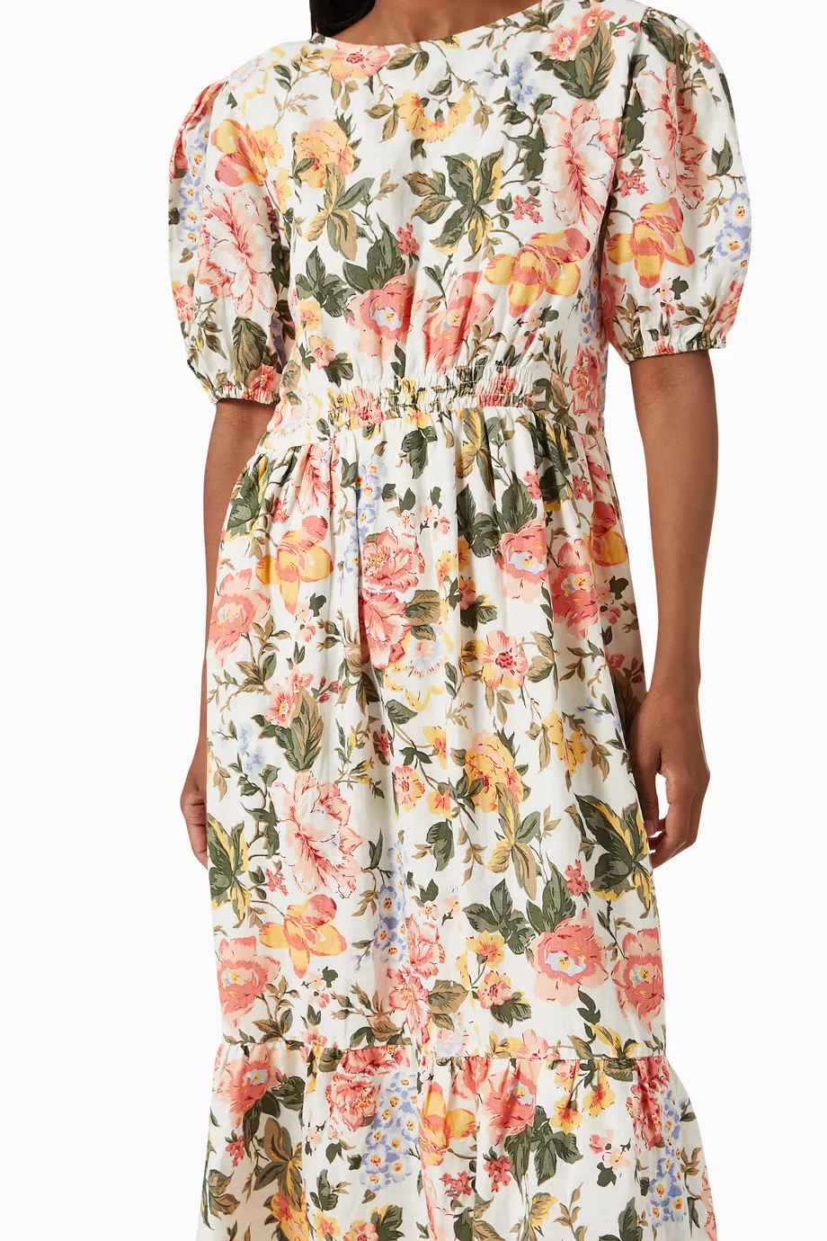 Buy Faithfull The Brand Multicolour Il Riso Midi Dress in Linen For Women  Online | Ounass UAE