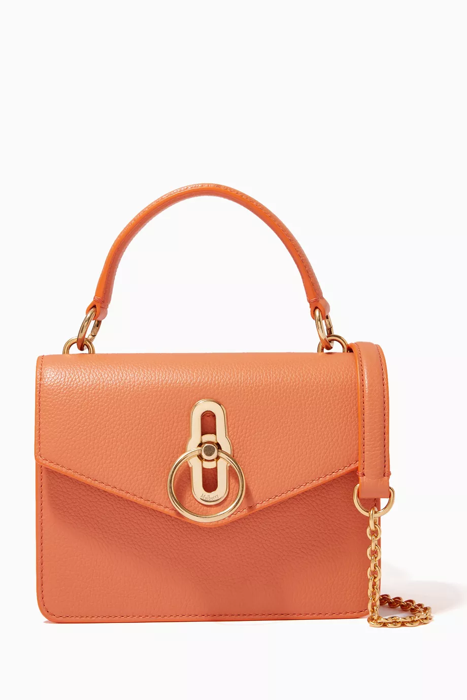 Mulberry orange handbag deals