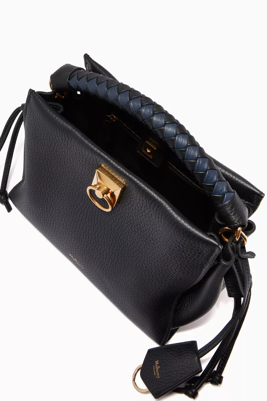 Buy Mulberry Black Small Iris Shoulder Bag in Heavy Grain Leather For Women Online Ounass UAE